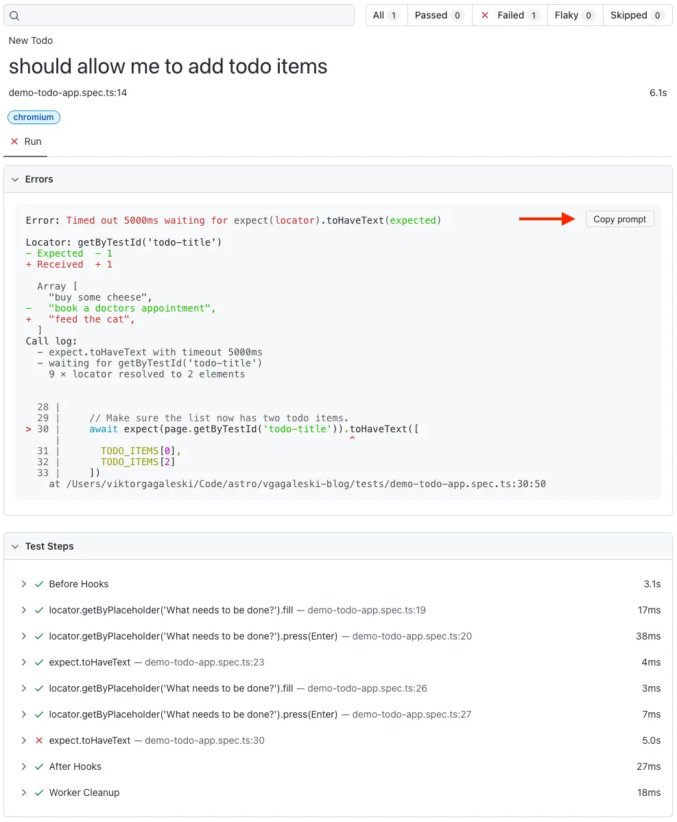 Copy prompt example